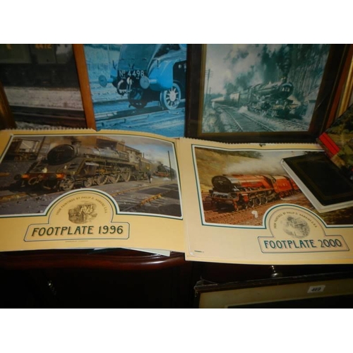 464 - A good lot of railway related prints, calendars, photographs and books. COLLECT ONLY.