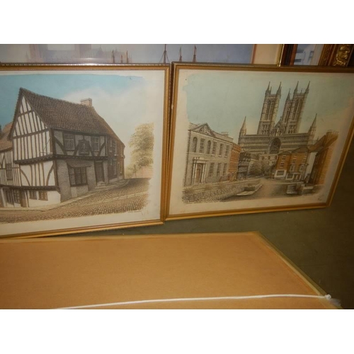 472 - A quantity of Lincoln Cathedral prints. COLLECT ONLY