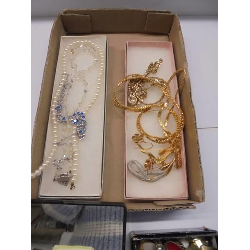 74 - A mixed lot of costume jewellery including necklaces, earrings, pendants etc.,