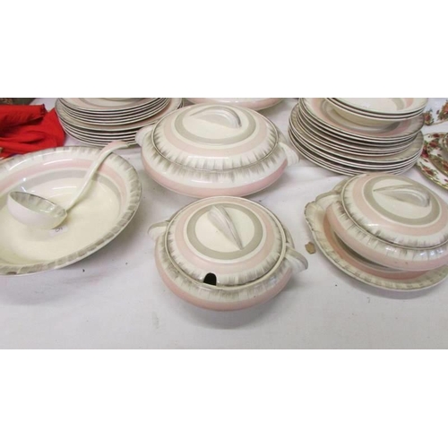 308 - Approximately 45 pieces of circa 1960's dinnerware including platters and tureens. COLLECT ONLY.