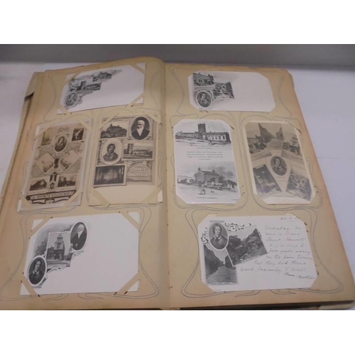 86 - An album of approximately 150 early 20C postcards and a scrap book mainly relating to the Bronte's.