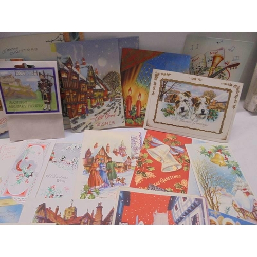 87 - A quantity of vintage greeting cards including Christmas and 21st Birthday.