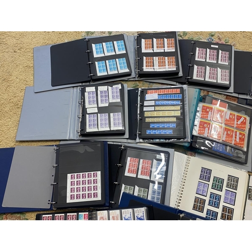 200 - An outstanding collection of Machin stamps comprising 17 albums, 2 stock books, an album of Presenta... 