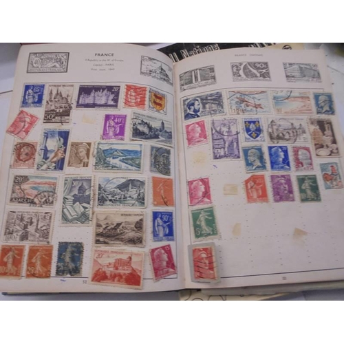 126 - Five albums on stamps and stamps on envelopes.