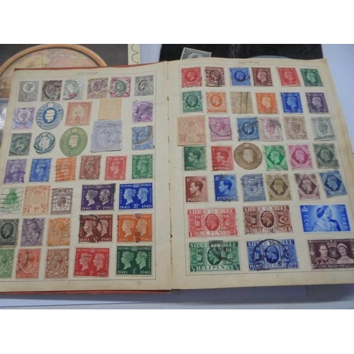 126 - Five albums on stamps and stamps on envelopes.