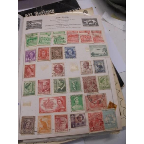 126 - Five albums on stamps and stamps on envelopes.