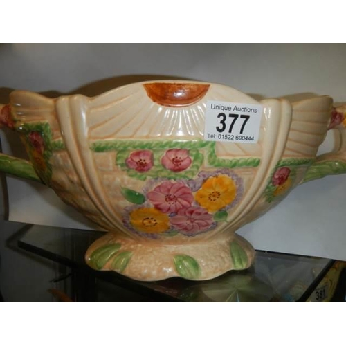 377 - A mid 20th century Arthur Wood rose bowl.