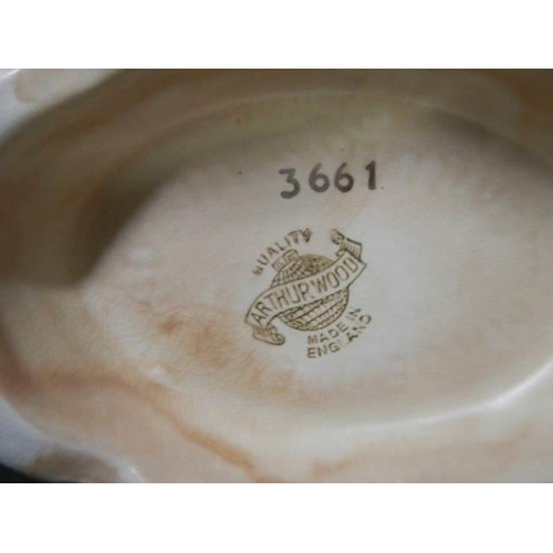 377 - A mid 20th century Arthur Wood rose bowl.