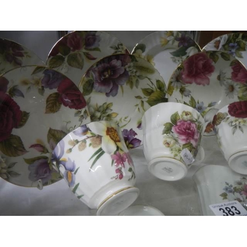 383 - Four Duchess porcelain trio's.