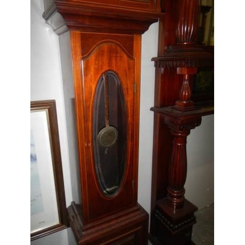 480 - A good early 20th century small sized Grandfather clock, COLLECT ONLY.