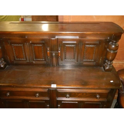 501 - A mid 20th century buffet sideboard, COLLECT ONLY.