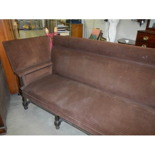 577 - A late Victorian 'Knoll' end sofa, COLLECT ONLY.