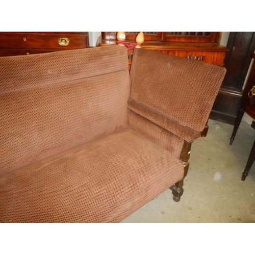 577 - A late Victorian 'Knoll' end sofa, COLLECT ONLY.