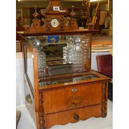 600 - The Victoria Commemorative Cabinet - A top quality Victorian music box incorporating drinks cabinet ... 