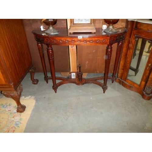 643 - A mahogany hall table, COLLECT ONLY.