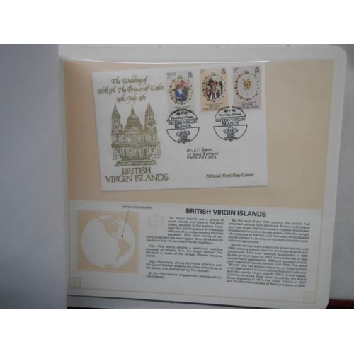 607 - An album of Royal Wedding first day covers.