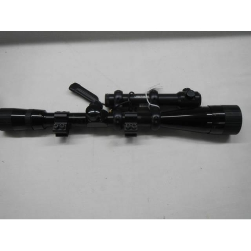 609 - A Weihrauch HW3940 matt finish rifle scope.