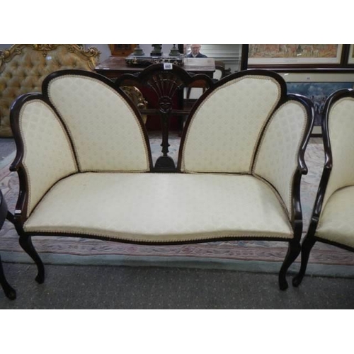 660 - A superb quality Edwardian three piece suite, COLLECT ONLY.