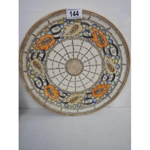 144 - A Crown Ducal Charlotte Rhead charger.