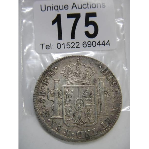 175 - A Carolus IIII (Charled IIII) eight Reales, 1800.