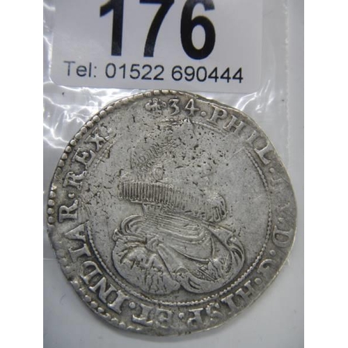 176 - A Spanish Netherlands Philip III coin, 1634.