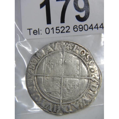 179 - An Elizabeth I hammered silver shilling,