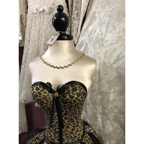 2060A - A Black and leopard pint mannequin with embellishments