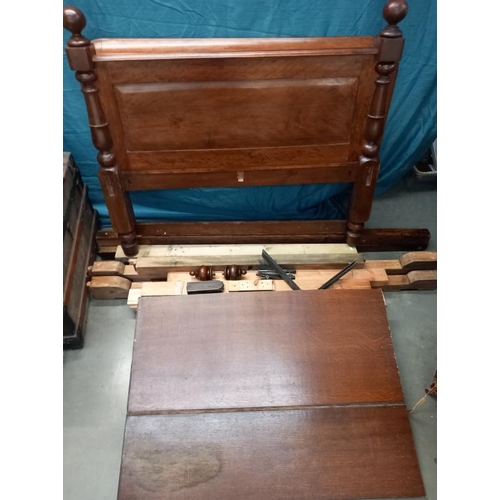 630D - A Victorian mahogany half tester bed