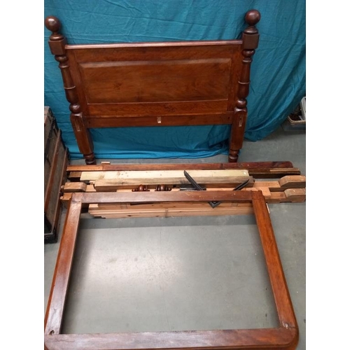 630D - A Victorian mahogany half tester bed