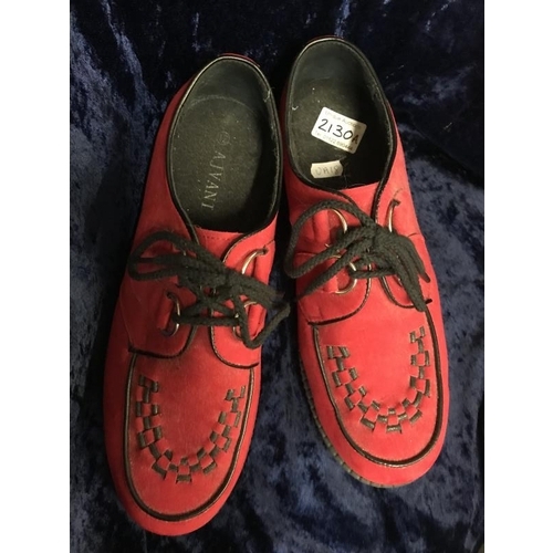 2130A - Mens Low wedge platform, Teddy Boy, Creepers. Size 12. Lovely condition