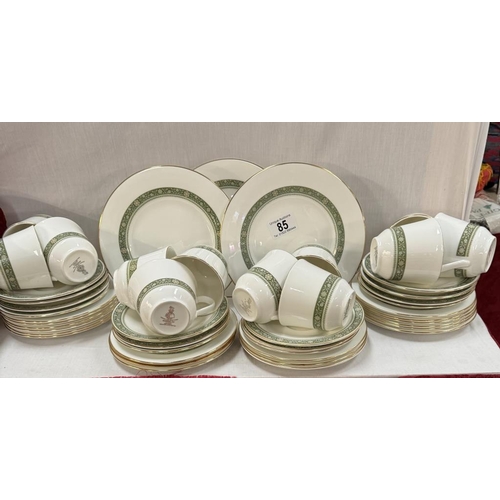 85 - A Royal Doulton 'Rondelay' tea set of cups, saucers & side plates. Approximately 47 pieces