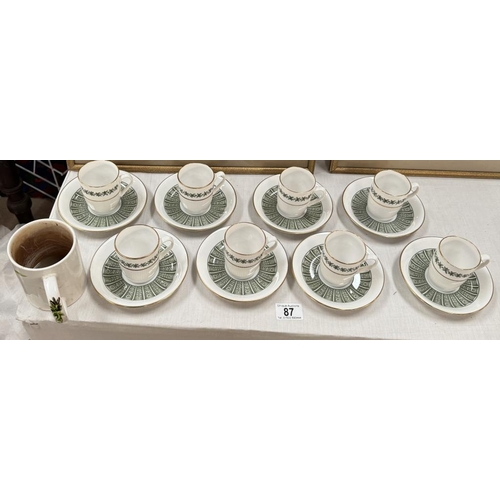 87 - 8 Spode Provence fine bone China cups & saucers