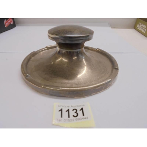 1131 - A silver inkwell.