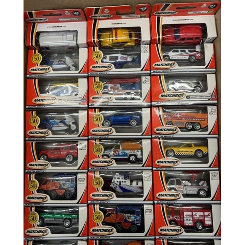 10 - A box of boxed Matchbox 50th anniversary models