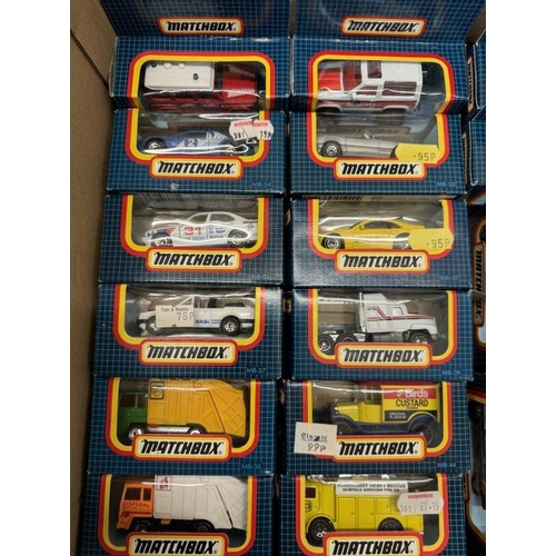 4 - 30 boxed Matchbox cars in blue boxes