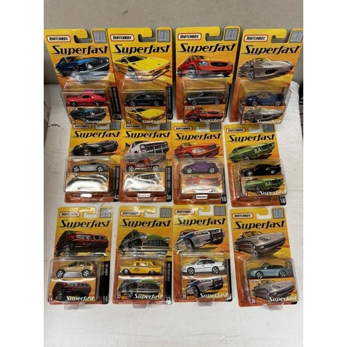 9 - 2 complete Matchbox Superfast dealer/retail/trade boxes (24 models)