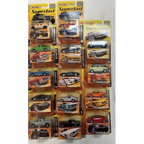 15 - 2 Matchbox Superfast dealer/retail/trade bokes (24 models)