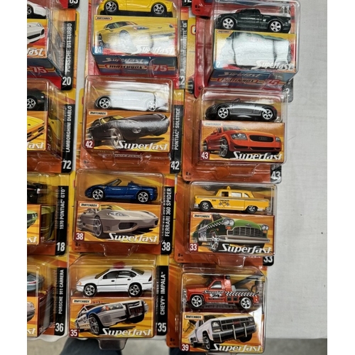 20 - 2 Matchbox Superfast dealer/retail/trade boxes (24 models)