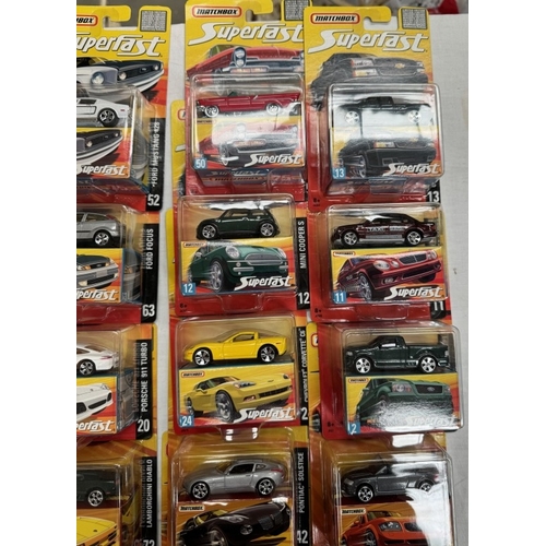 20 - 2 Matchbox Superfast dealer/retail/trade boxes (24 models)