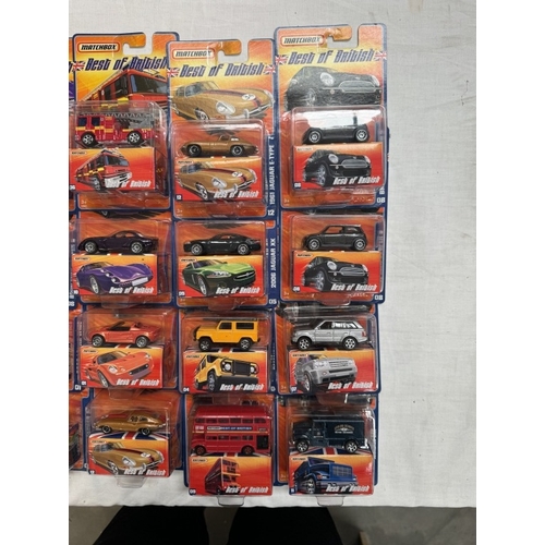 23 - Matchbox Best Of British trade box of 24 and another of 20 (44 cars in total) with booklets