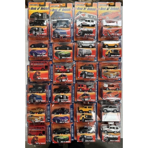 23 - Matchbox Best Of British trade box of 24 and another of 20 (44 cars in total) with booklets