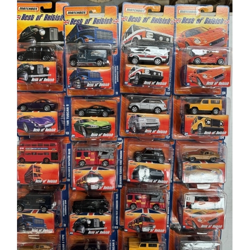 23 - Matchbox Best Of British trade box of 24 and another of 20 (44 cars in total) with booklets