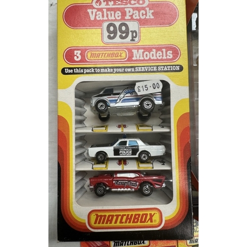 25 - Matchbox Tesco value packs etc including price busters, Royal Mail etc