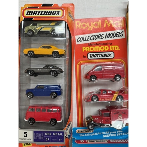 25 - Matchbox Tesco value packs etc including price busters, Royal Mail etc