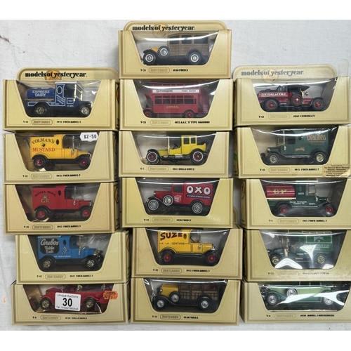 30 - 24 boxed Matchbox models of Yesteryear