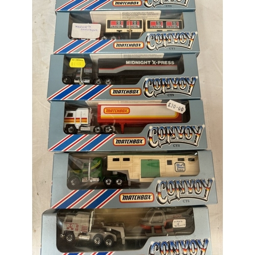 37 - 10 Matchbox Convoy lorries in boxes