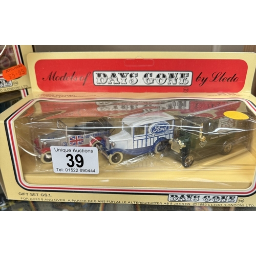 39 - 4 boxed Lledo Days Gone model gift sets