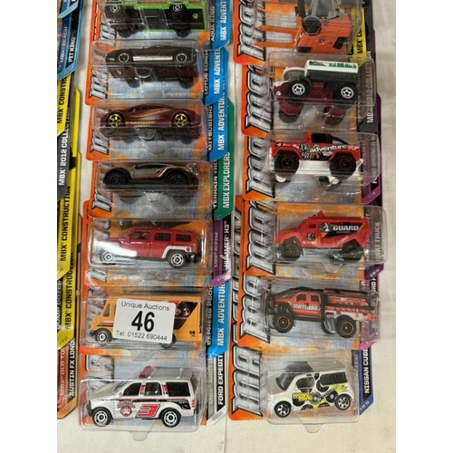 46 - 43 Matchbox models in blister packs