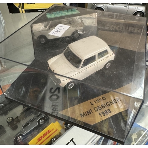 49 - A quantity of Mini models by Cararama, Vitesse etc and Mini collectable cards and a mug