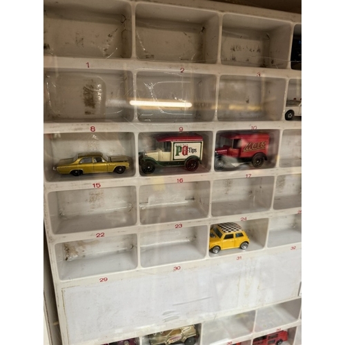 63 - Matchbox shop display a/f with cars including Superfast in very good to mint condition